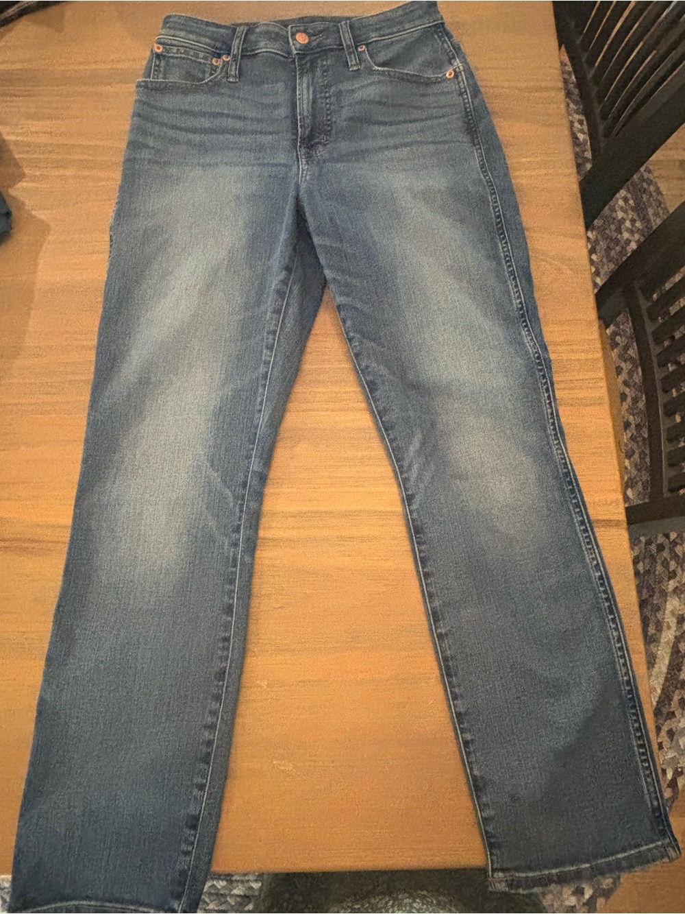 J.Crew Curvy Vintage Slim Straight Jeans Size 27 Warm Surf Wash High Rise